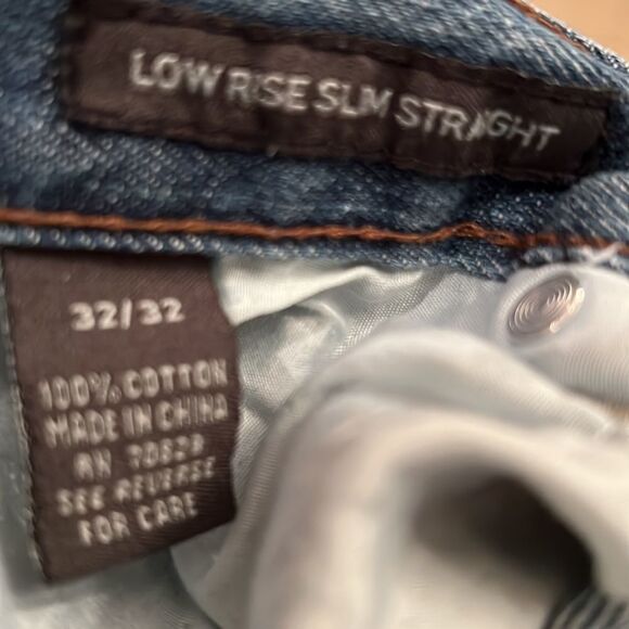 CJ Black Men’s Ripped/Patched Low Rise Slim Straight Jeans Size 32/32 - Picture 10 of 10